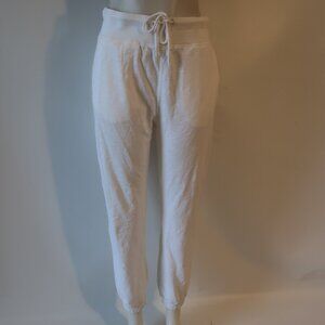NWT Womens Leallo White Drawstring Jogger Pants M